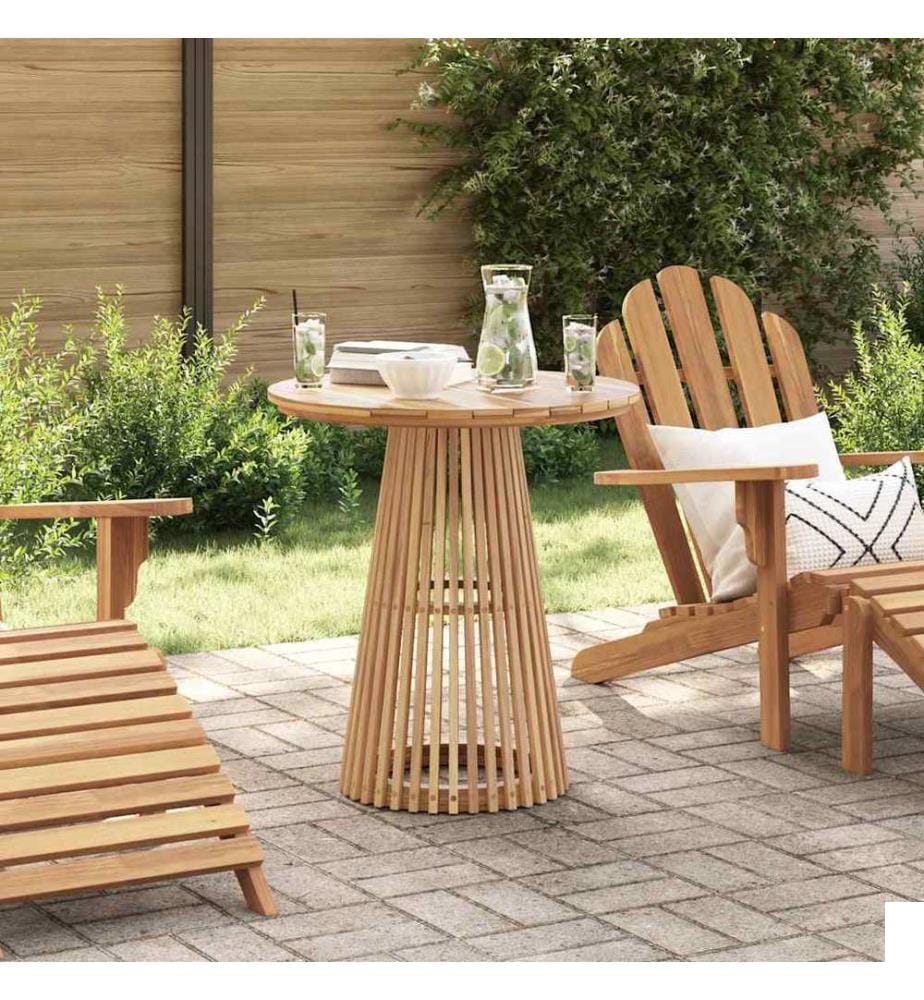 Table d'appoint Marron 70 x 70 x 75 cm Bois de teck massif