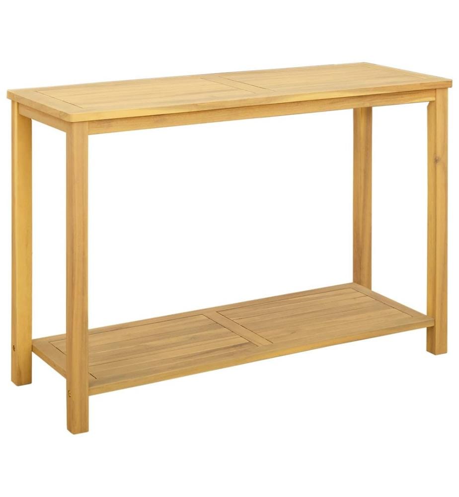 vidaXL Table console de jardin Acacia clair 110 x 40 x 75 cm