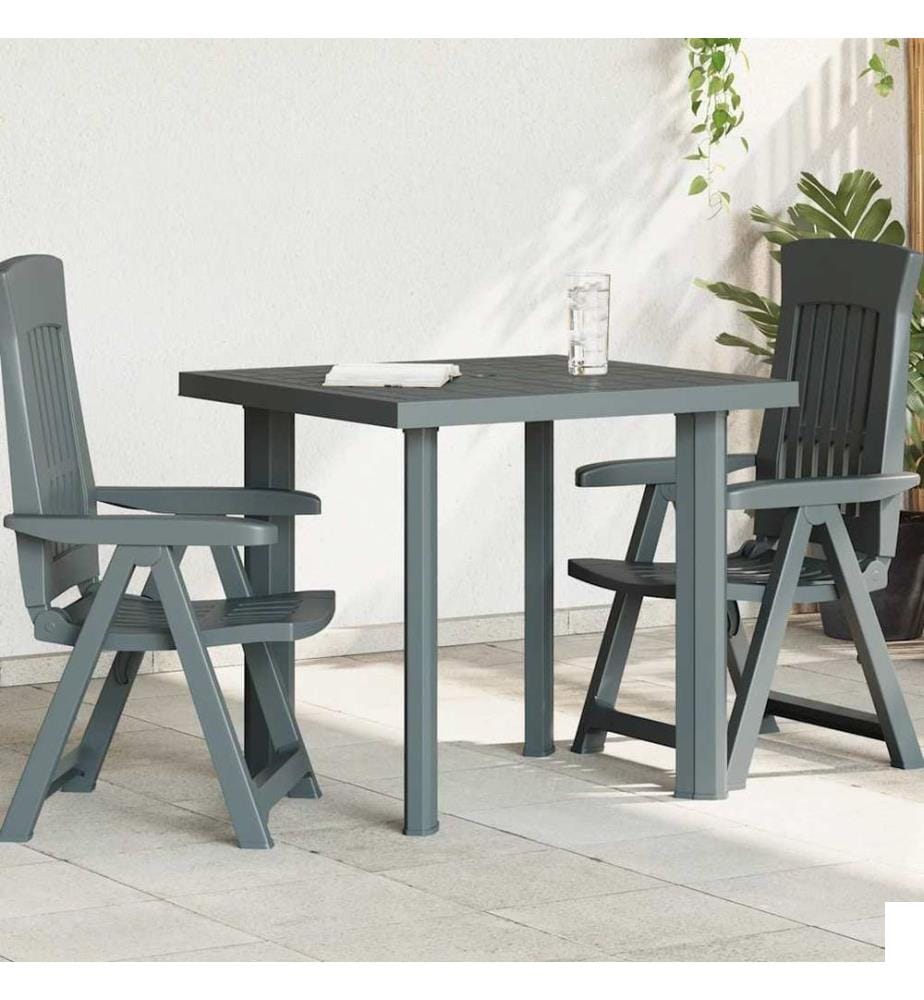 Table de jardin Vert 80x75x72 cm Plastique
