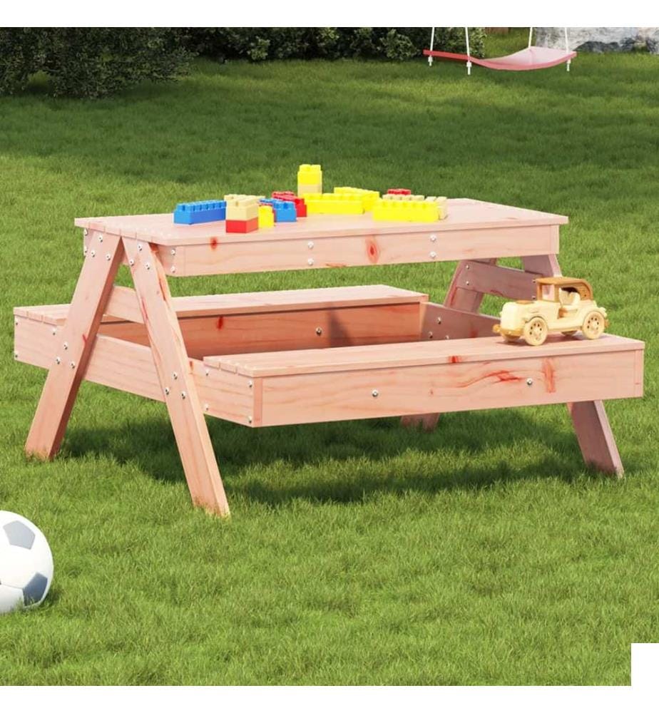 Table de pique-nique pour enfants bois massif de douglas