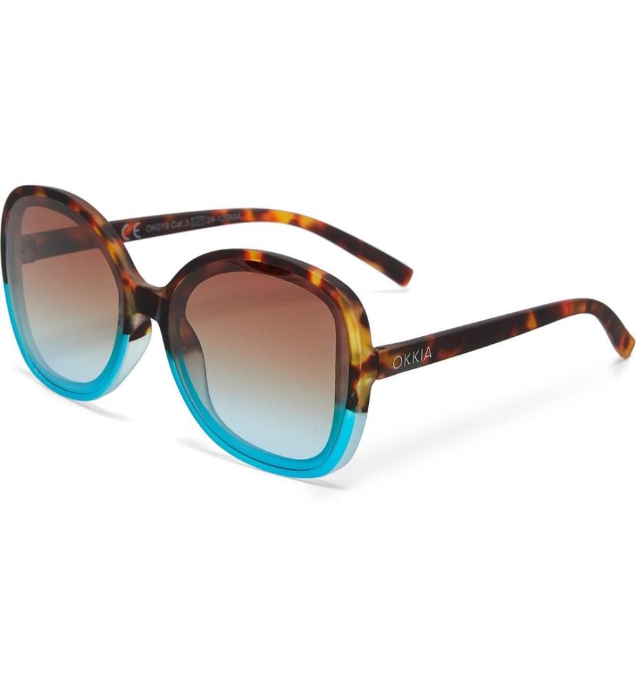 OKKIA - Lunettes de soleil Anna Bleu havane