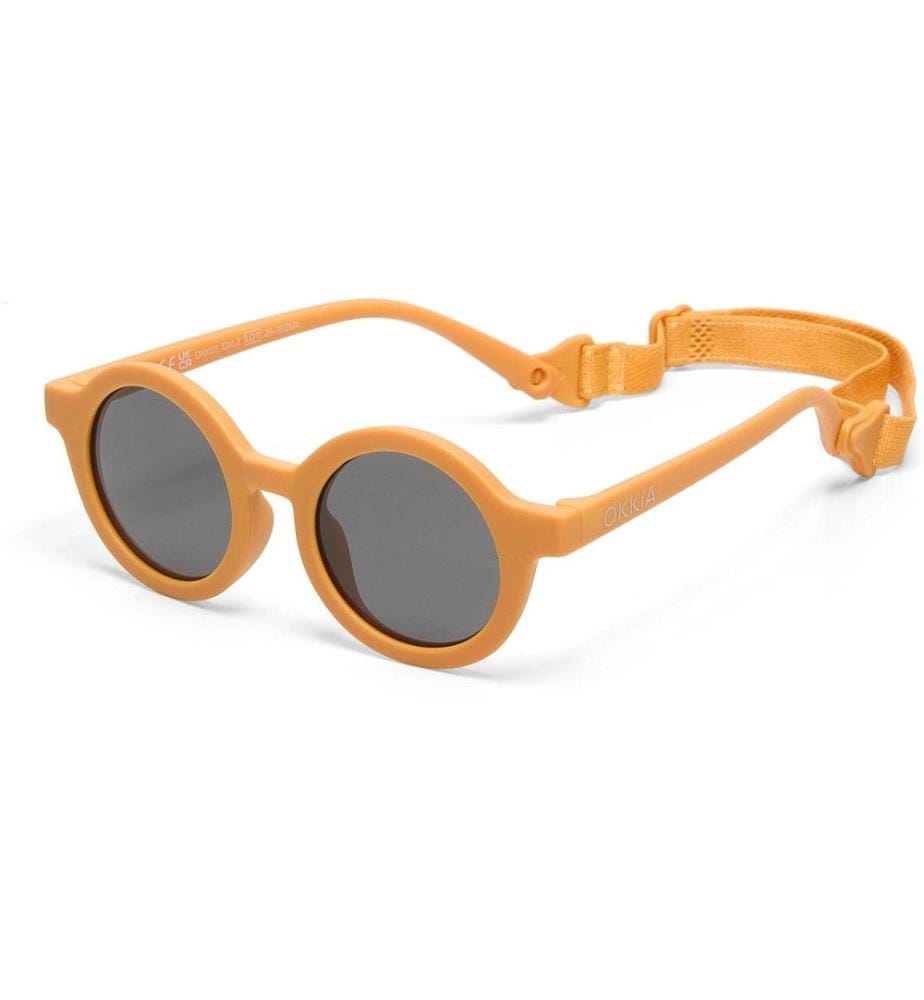 OKKIA - Lunettes de soleil pour enfants Tondo 3-5 ans Coucher de soleil jaune