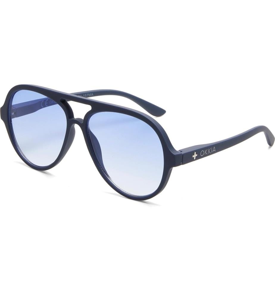OKKIA - Lunettes de soleil Alessio Midnight, Lentille bleue