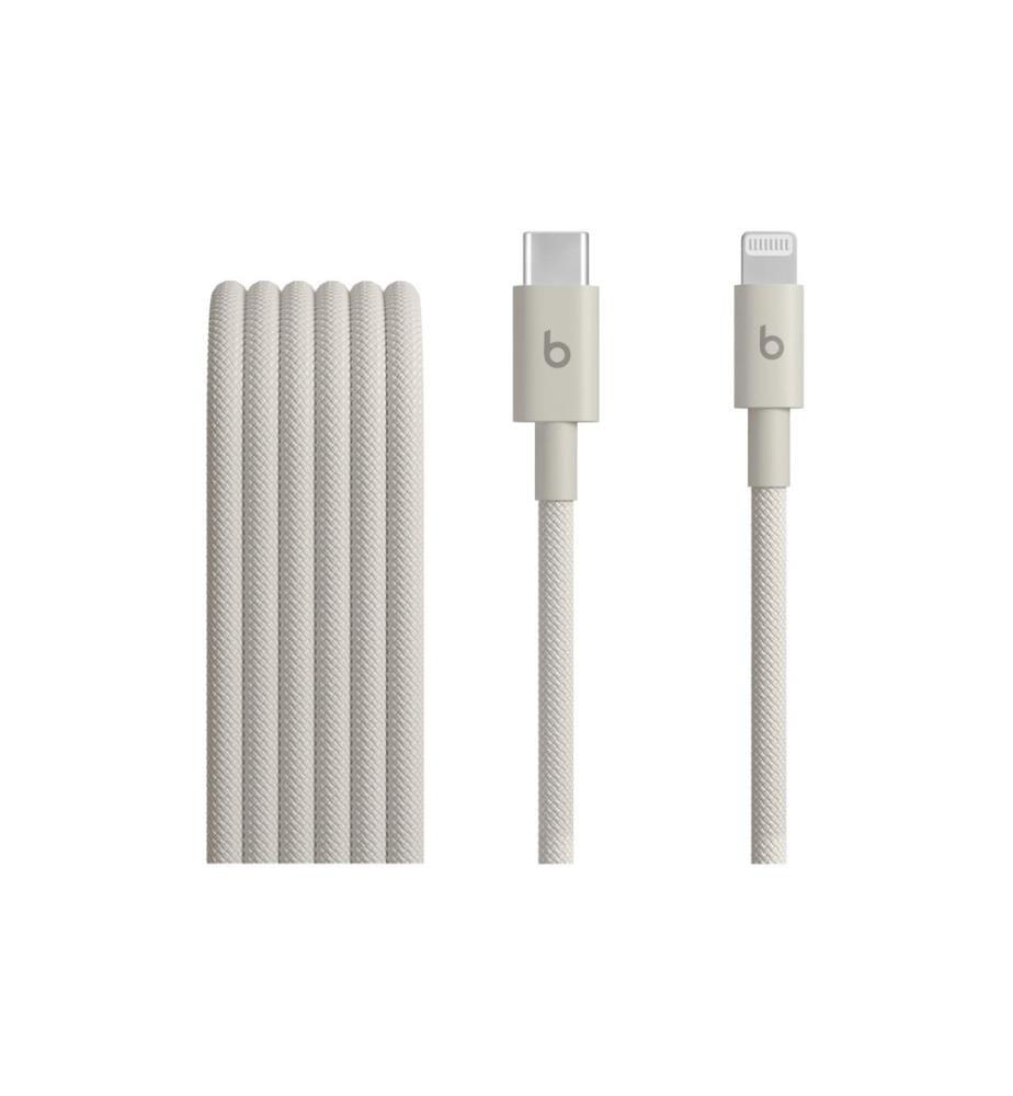 Apple Beats - Câble tissé USB-C vers Lightning, gris, 1.5 m
