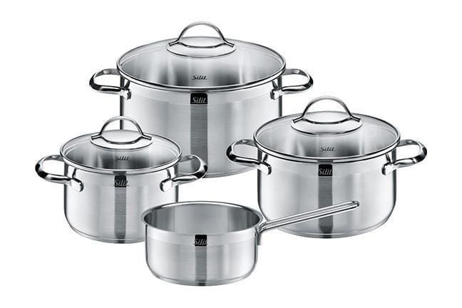 Batterie de Cuisine 4 Pièces Achat - Argenté