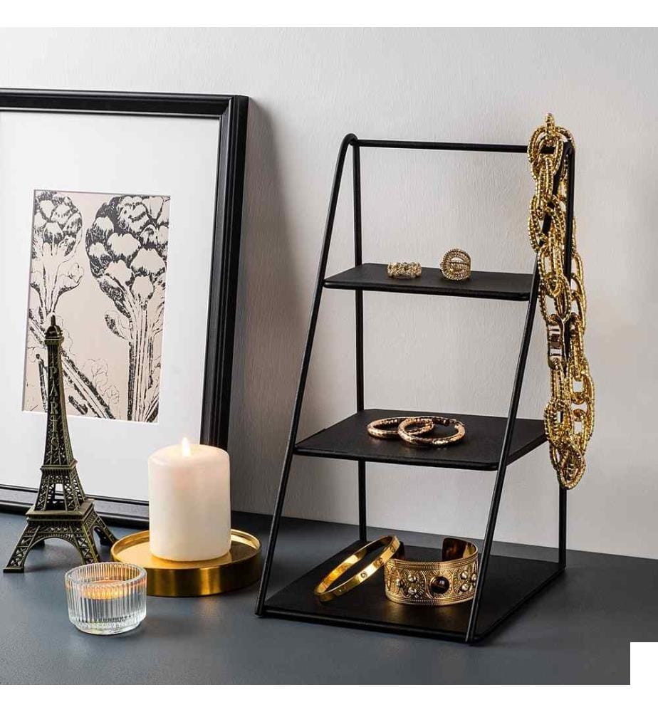 Accessoire décoratif en métal, noir, 100% métal