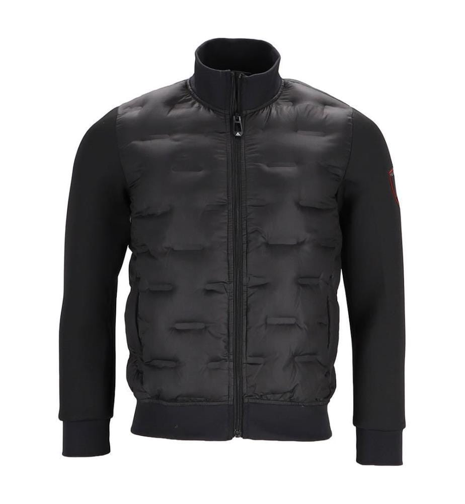 Blouson bi-matière - Noir