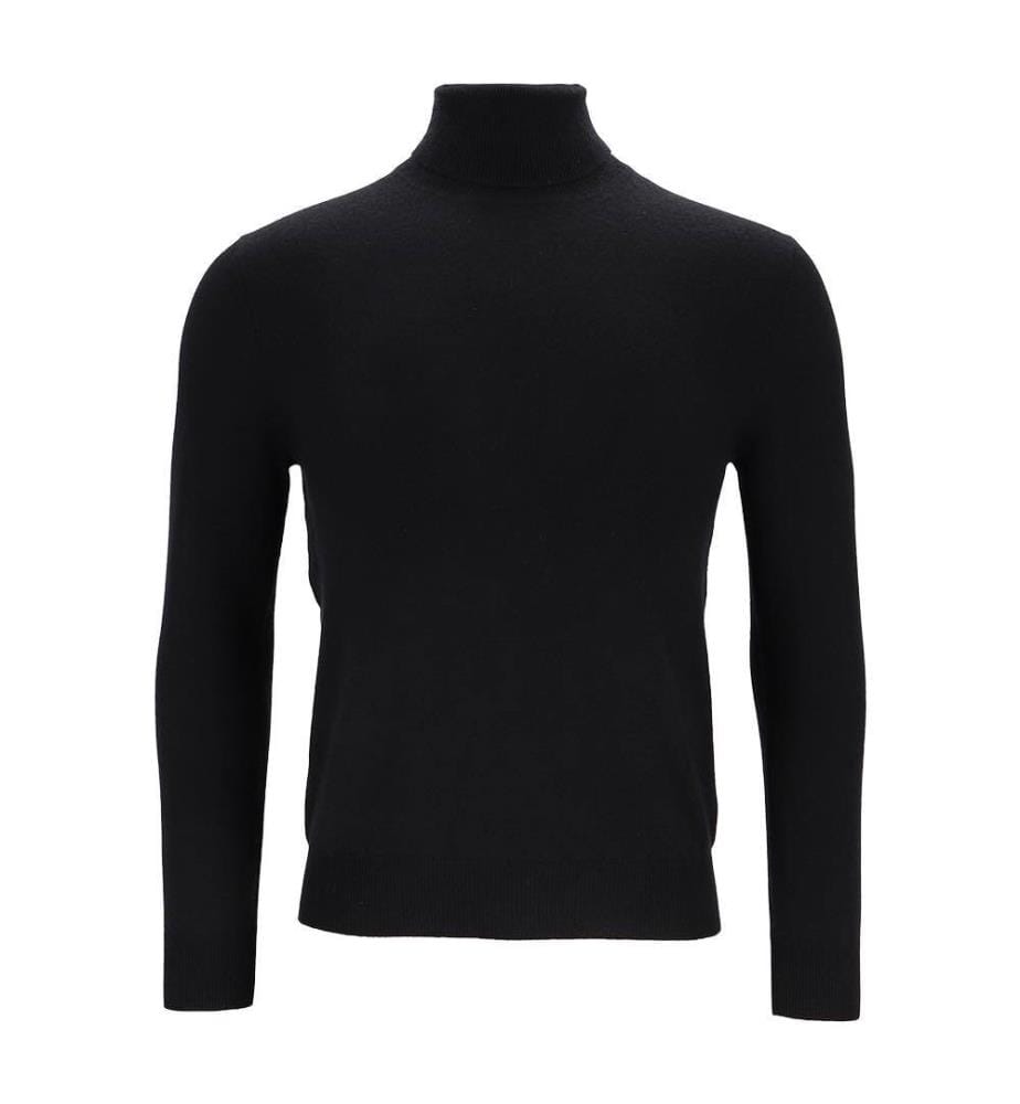 Pull Col Roulé - 100% Cachemire - Noir