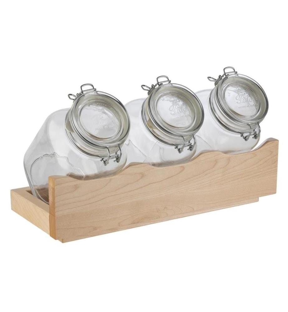 APS - Présentoir à buffet Good Morning Set de 4 pièces, érable