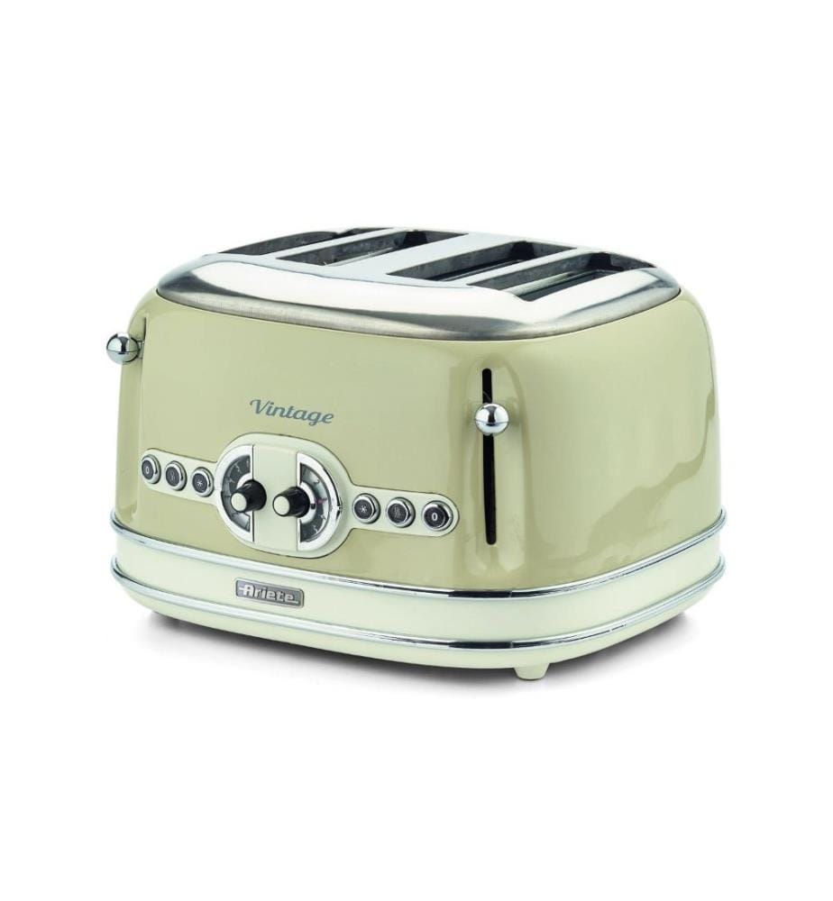 Grille-pain - Vintage - 4 fentes Beige, sans pinces