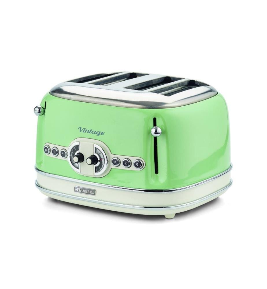 Grille-pain - Vintage - 4 fentes Vert, sans pinces