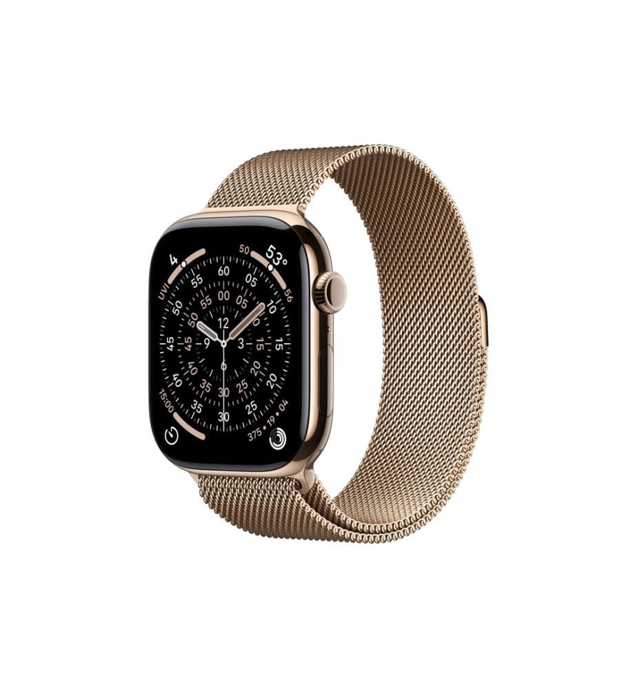 APPLE - Watch Series 11 46 mm LTE Gold Titanium Milanese Loop S/M