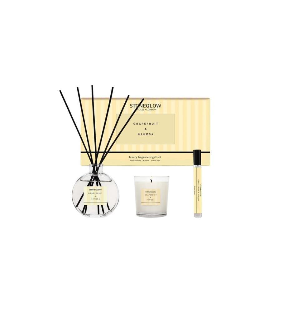 Stoneglow - Coffret cadeau pamplemousse & mimosa 3 pièces, 120 ml