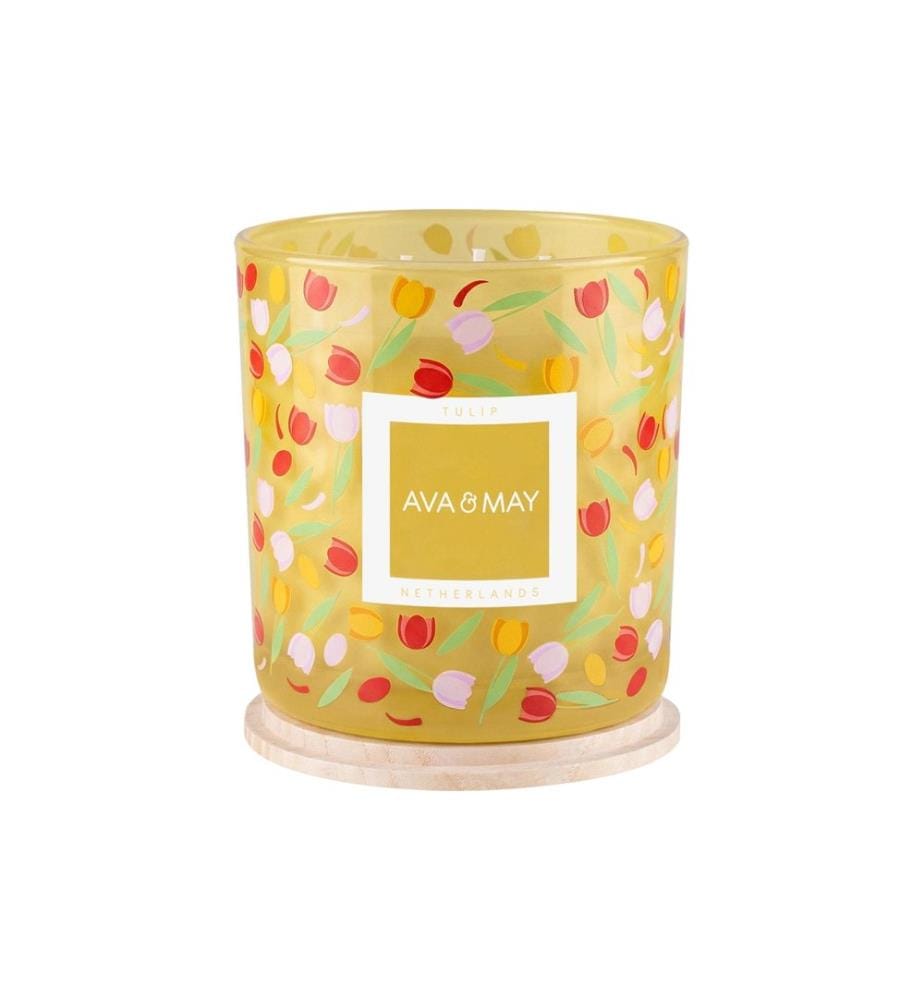 AVA & MAY - Bougie parfumée Tulipe 380g