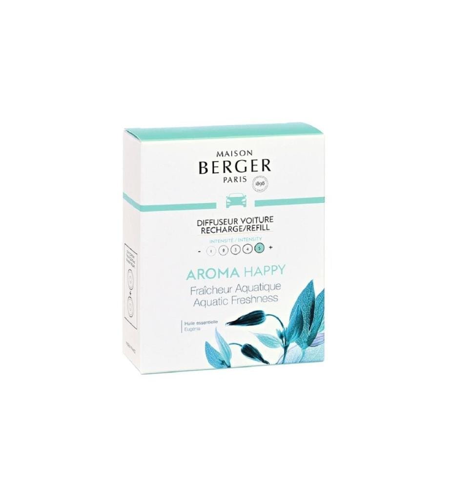 MAISON BERGER - Diffuseur automatique Recharge Happy Fraîcheur Aquatique 2 pièces