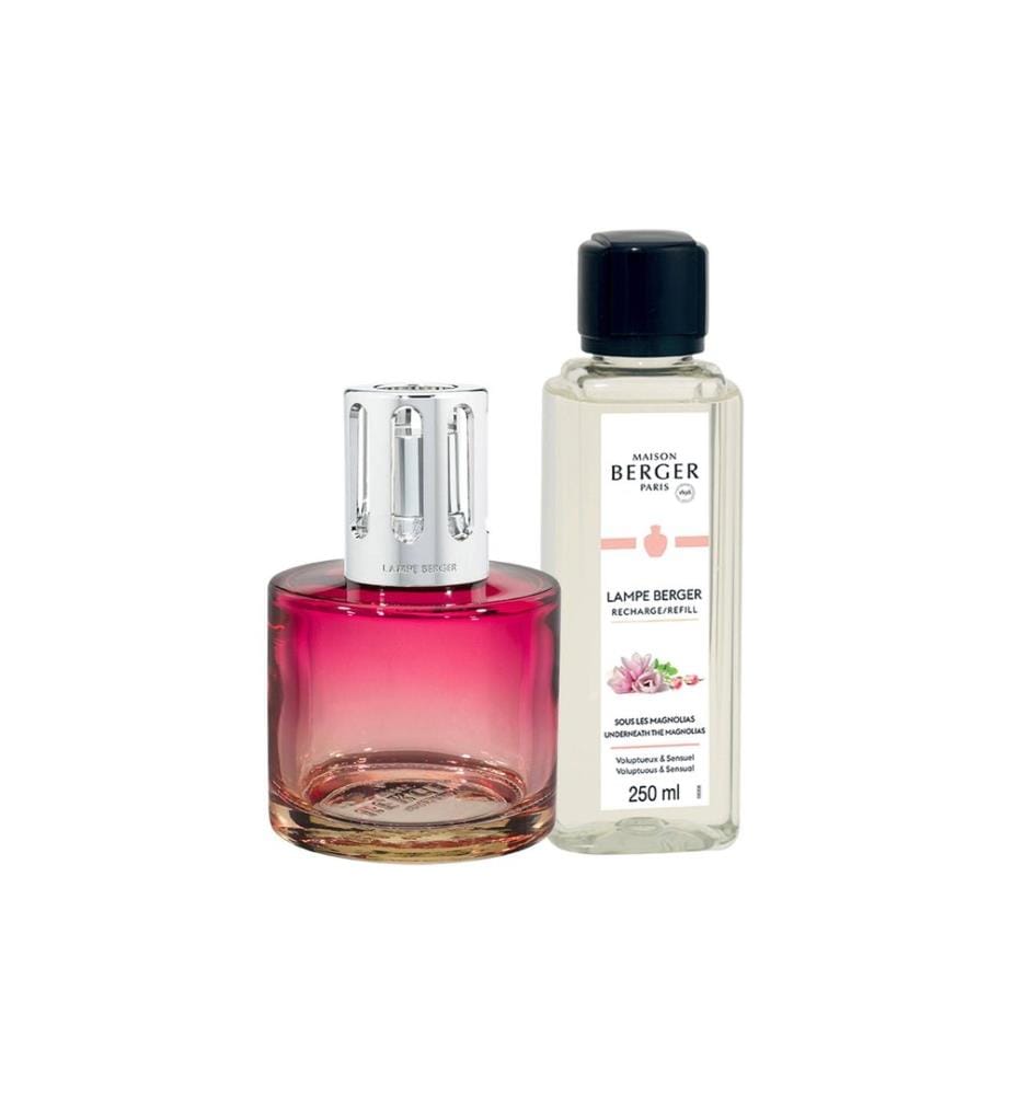 MAISON BERGER - Lampe aromatique Pure + 250 ml Sous les Magnolias, Rosa