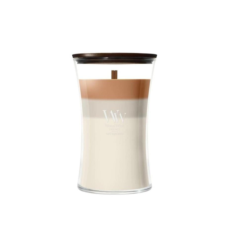 Woodwick - Bougie parfumée Café Macchiato Trilogy Large Jar