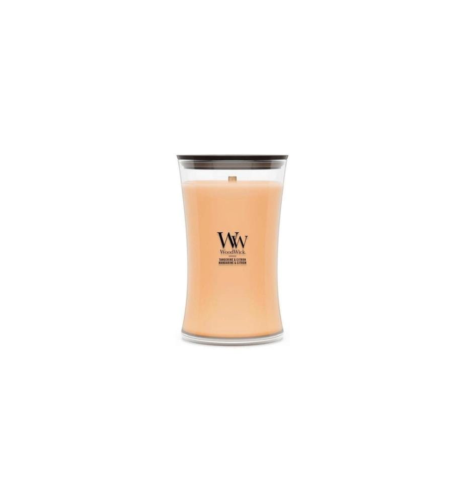 Woodwick - Bougie parfumée Tangerine & Citron Large Jar