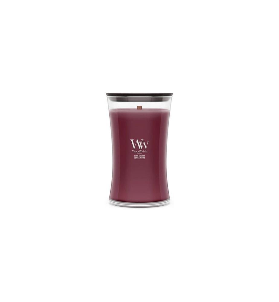 Woodwick - Bougie parfumée Dark Cherry Large Jar