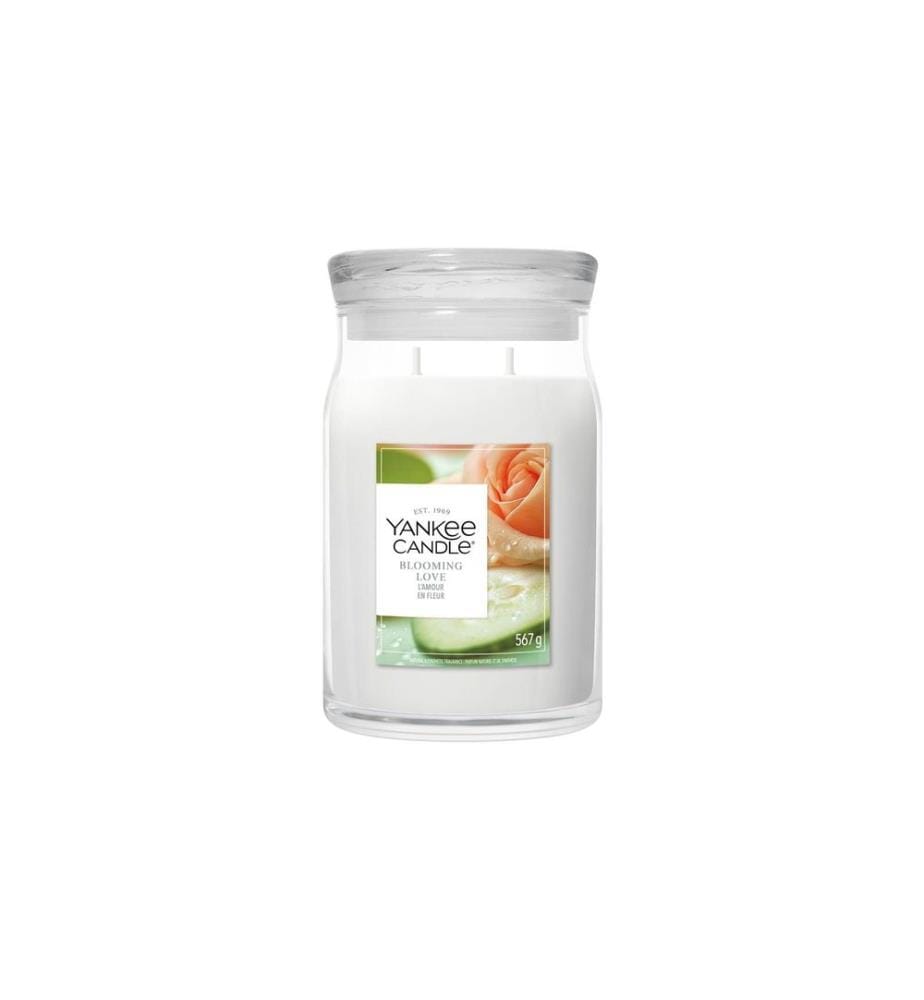 YANKEE CANDLE - Signature Bougie parfumée Blooming Love Signature Large Jar
