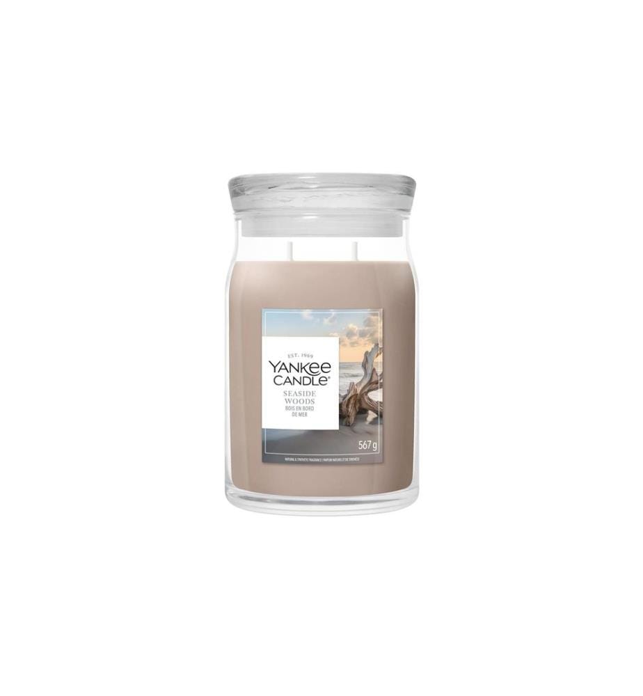 YANKEE CANDLE - Signature Bougie parfumée Seaside Woods Signature Large Jar