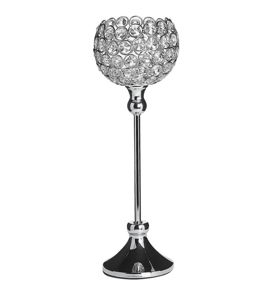 Bougeoir ESTERNAY Métal 27 cm Argenté
