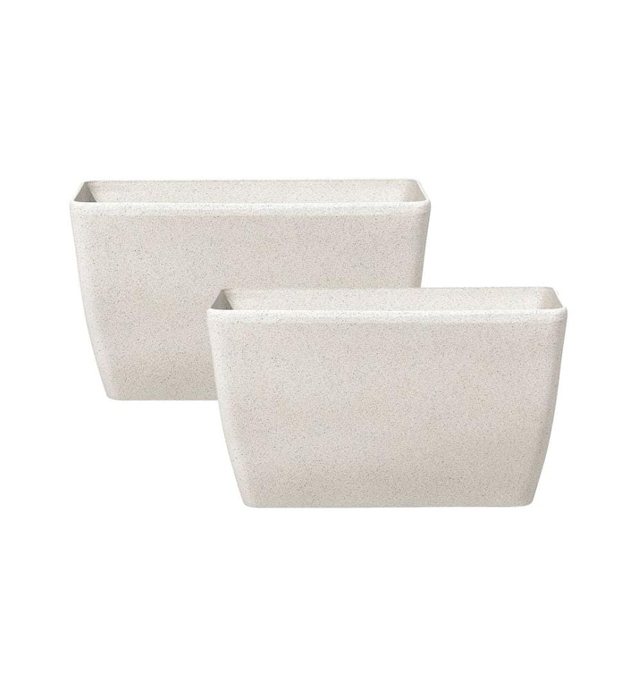 Lot de 2 pots de fleurs BARIS 74 cm Beige