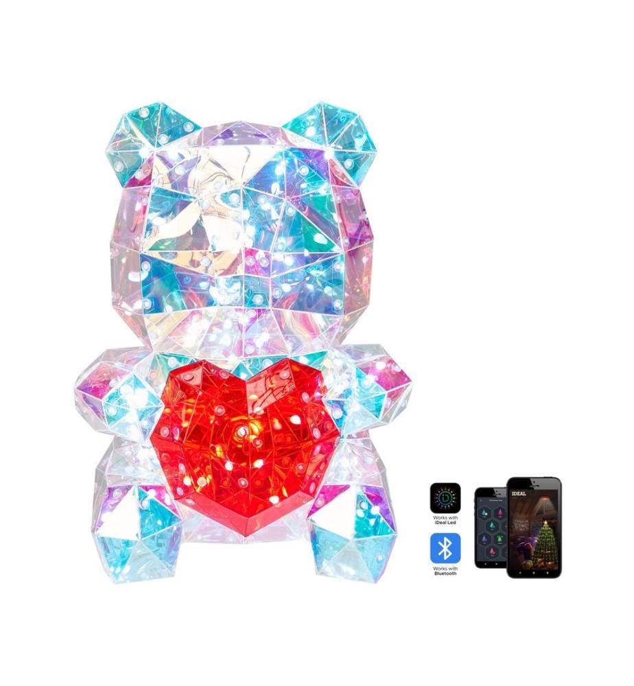 Décoration LED Ours en peluche RIGEL avec l\'application Multicolore