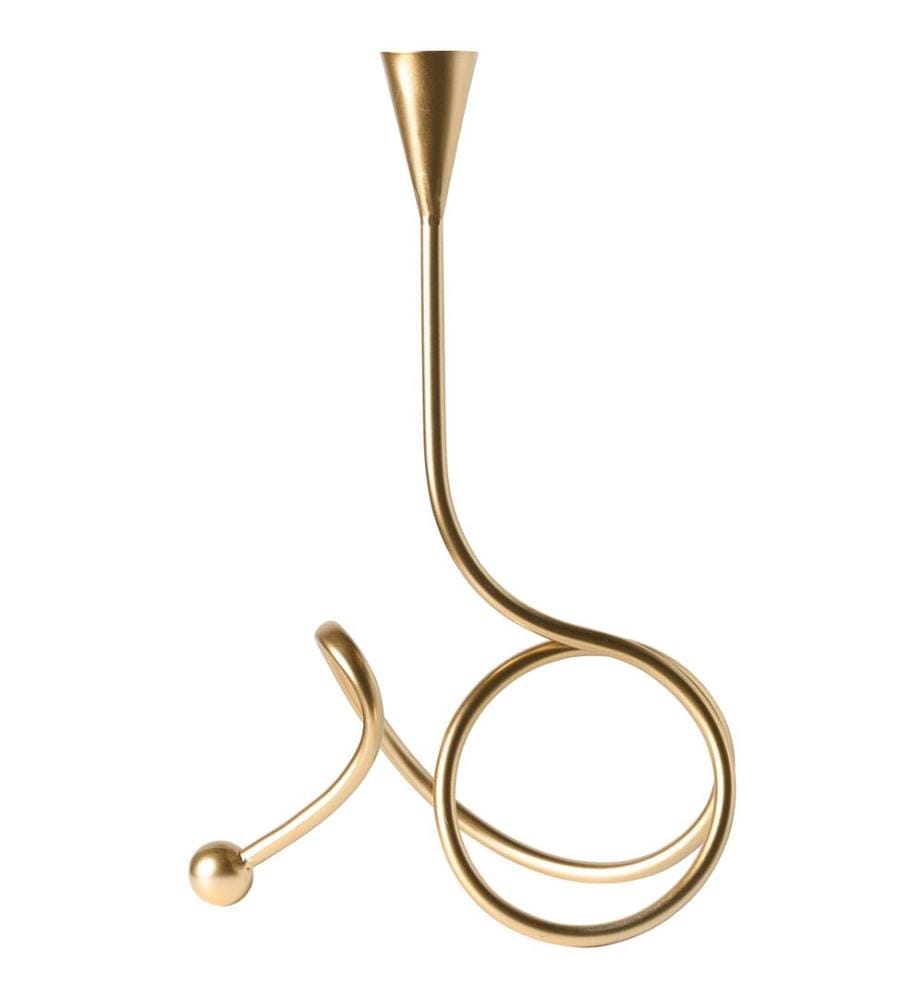 Bougeoir AROUCA Métal 40 cm Doré