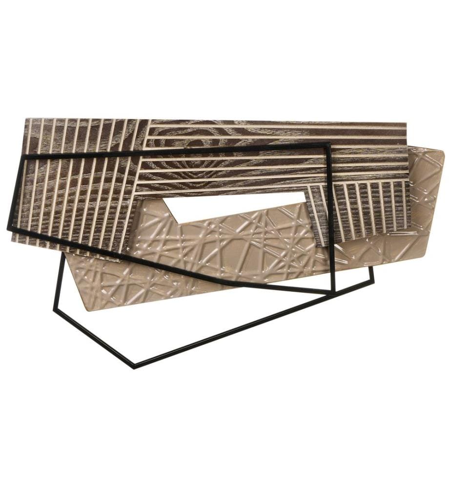 Décoration murale ENNIS Métal 36 cm Marron