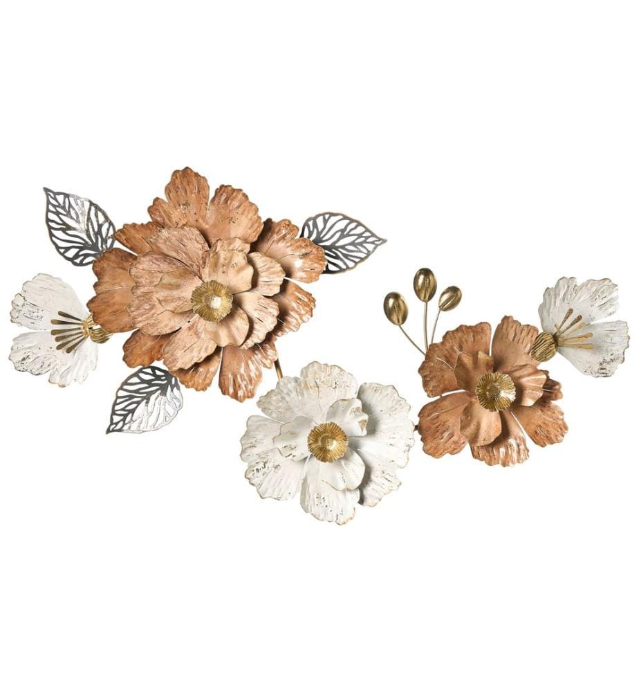 Décoration murale Fleur CAESIUM Métal 95 cm Multicolore