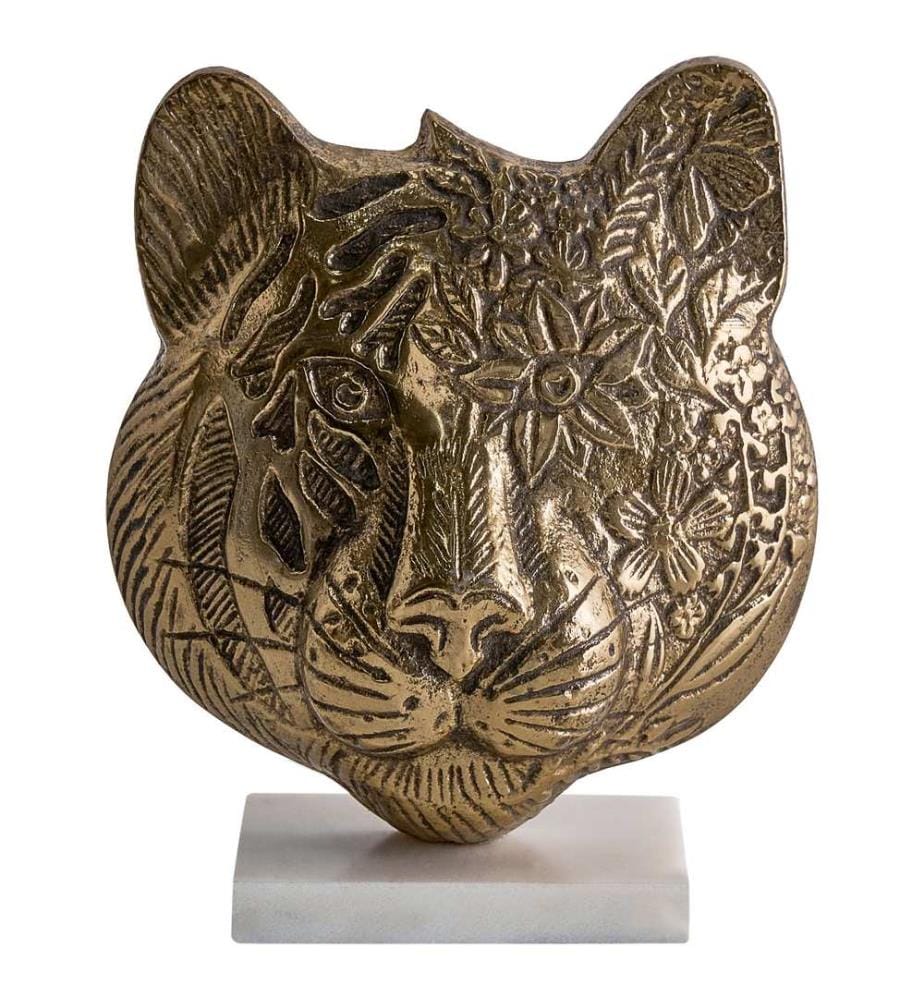 Accessoire Décoratif Tigre BROVA Métal Doré