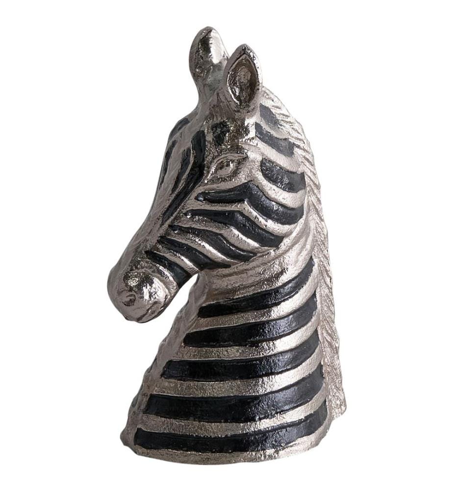 Accessoire Décoratif Zèbre ZAGORA Métal Noir/argenté