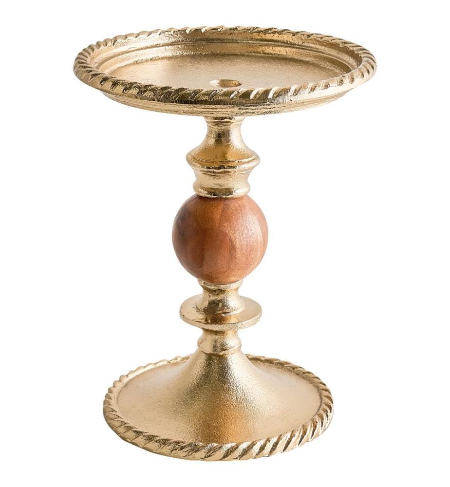 Bougeoir VODNO Métal 31 cm Doré