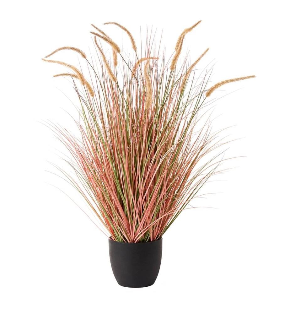 Plante artificielle BRISTLEGRASS 120 cm Orange