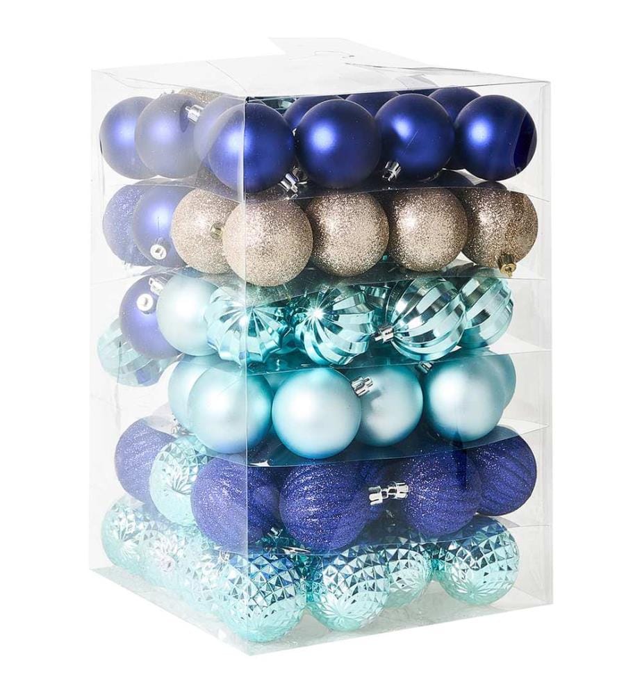 Lot de 96 boules PIELINEN Bleu