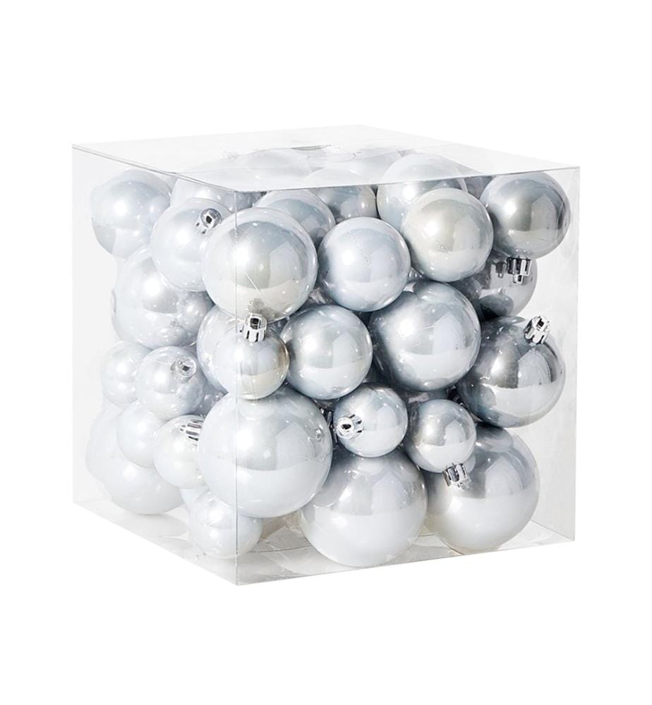 Lot de 60 boules TINNSJA Argenté