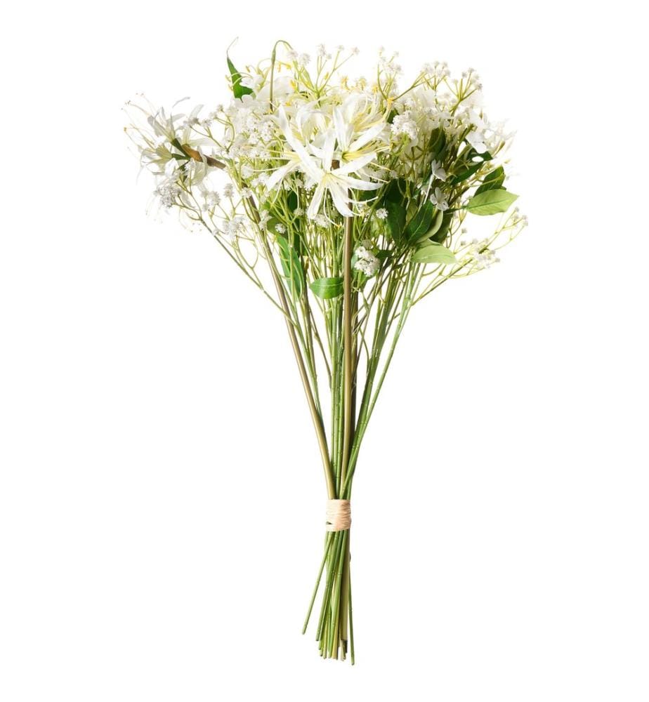 Bouquet de fleurs artificielles VEIROS 38 cm Blanc