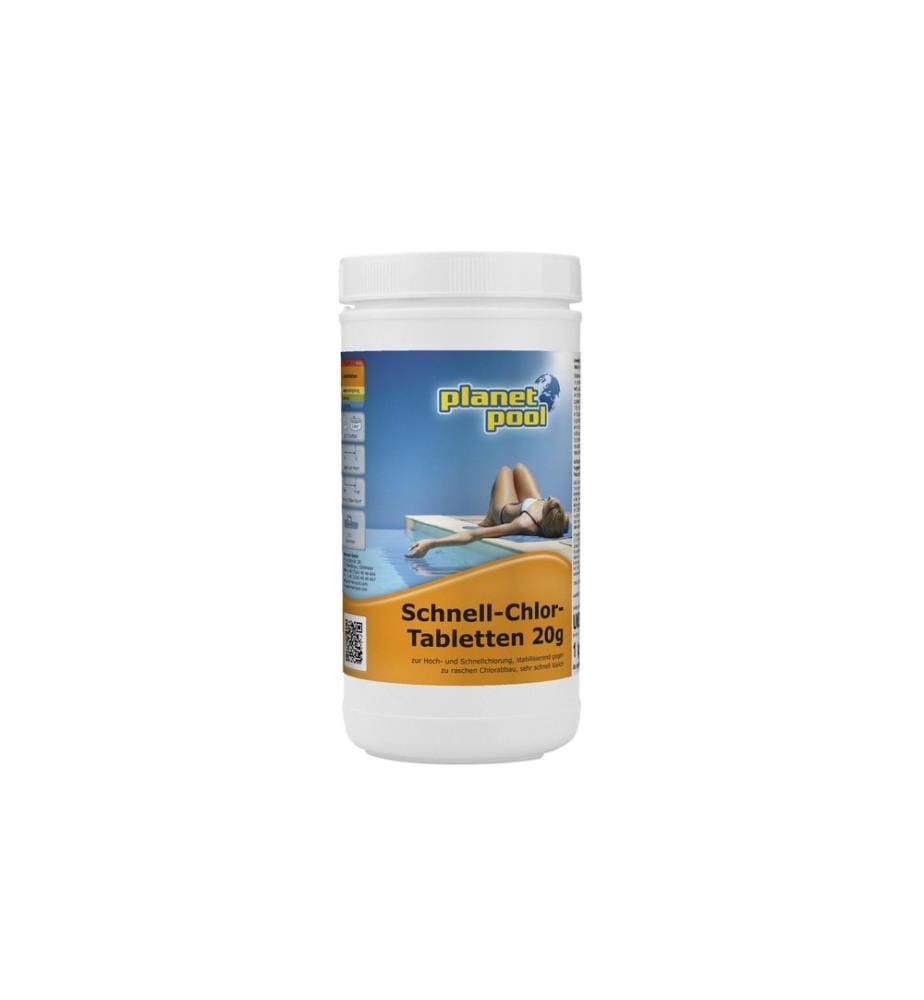 Planet Pool - Chlore rapide en comprimés 20 g / 1 kg