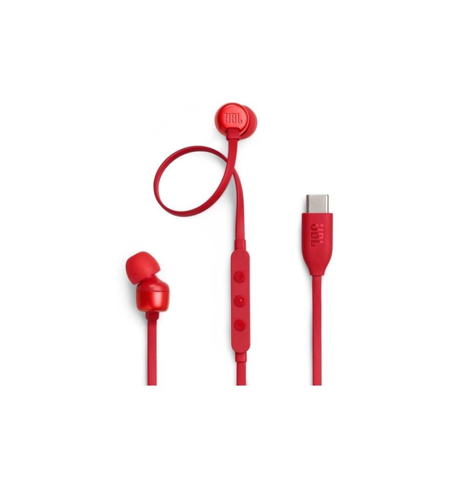 JBL - Écouteurs intra-auriculaires Tune 310C USB Rouge
