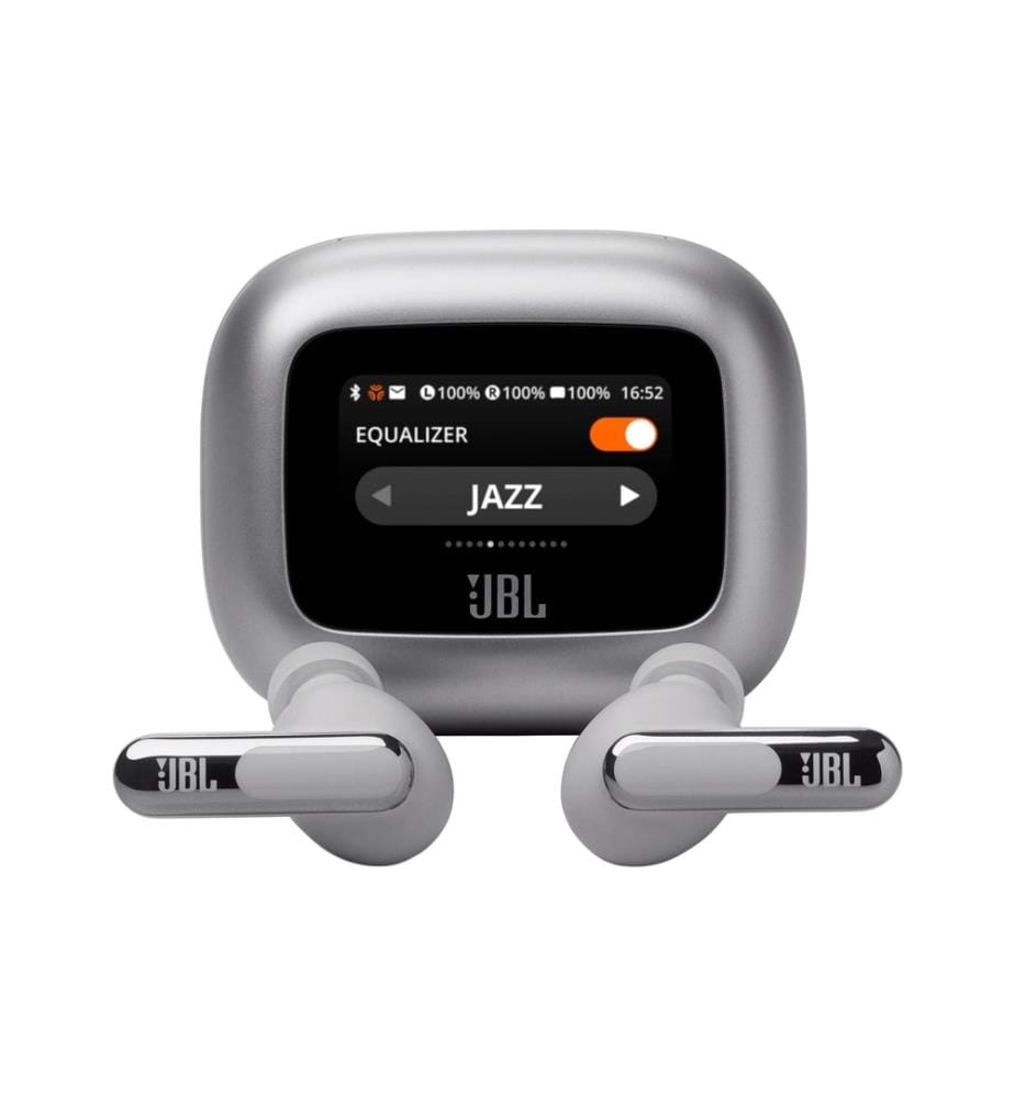 JBL - Écouteurs intra-auriculaires Wireless Live Beam 3 Argenté