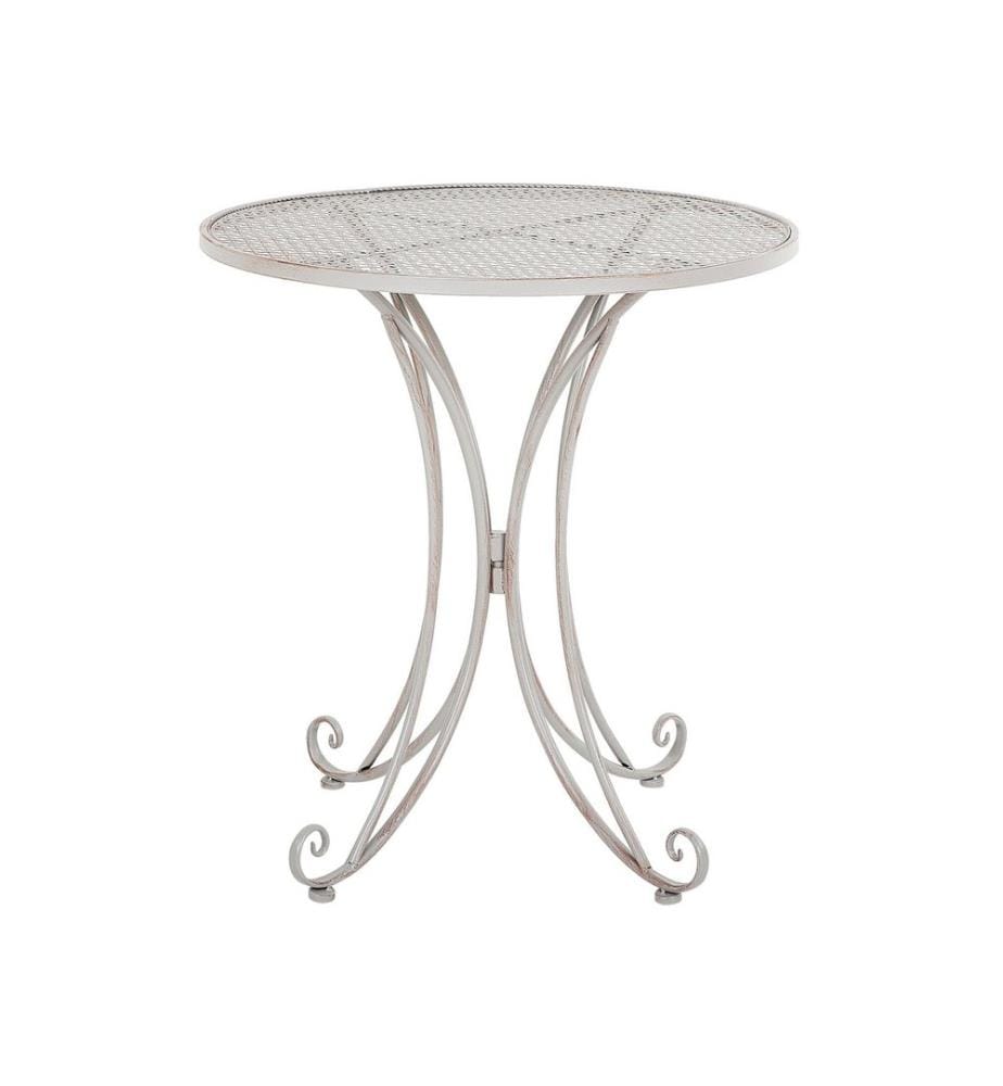 Table bistrot CILENTO 71 cm 71 cm Métal Gris