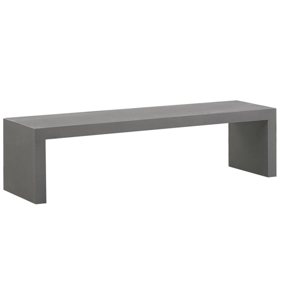 Banc de jardin TARANTO 150 cm Béton Gris