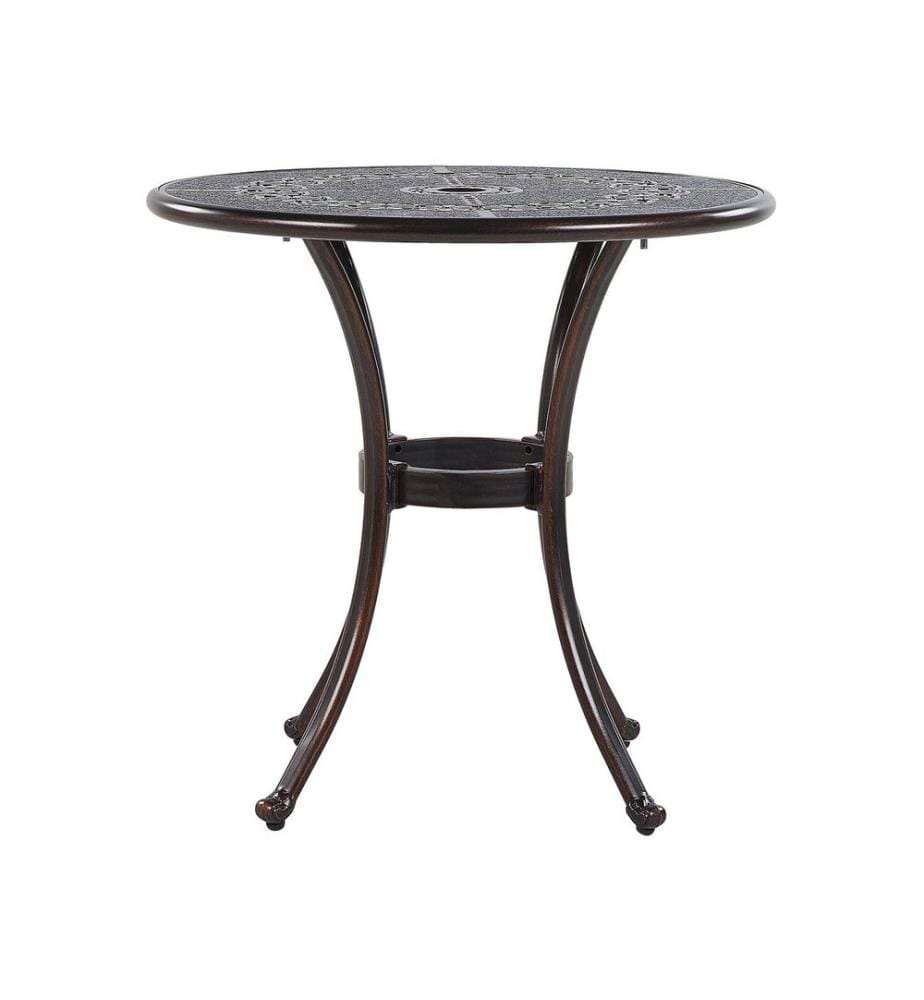 Table bistrot BOVINO 65 cm 65 cm Métal Marron foncé