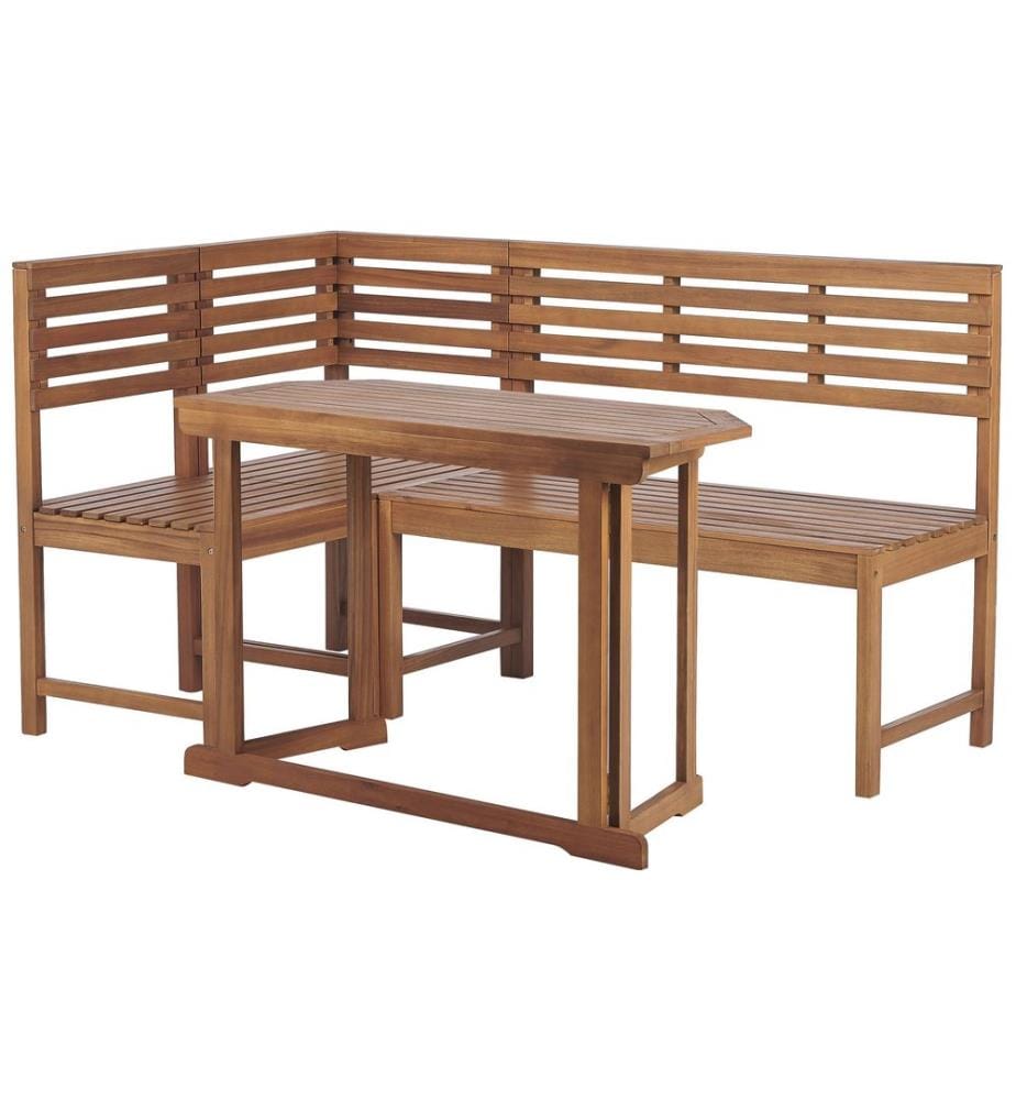Ensemble de terrasse 4 places TREIA Acacia Marron