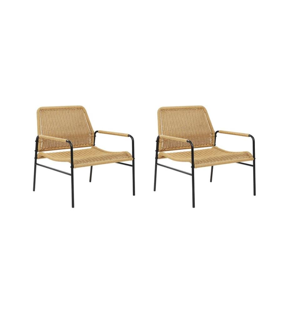 Lot de 2 chaises de jardin PRASIMO Naturel