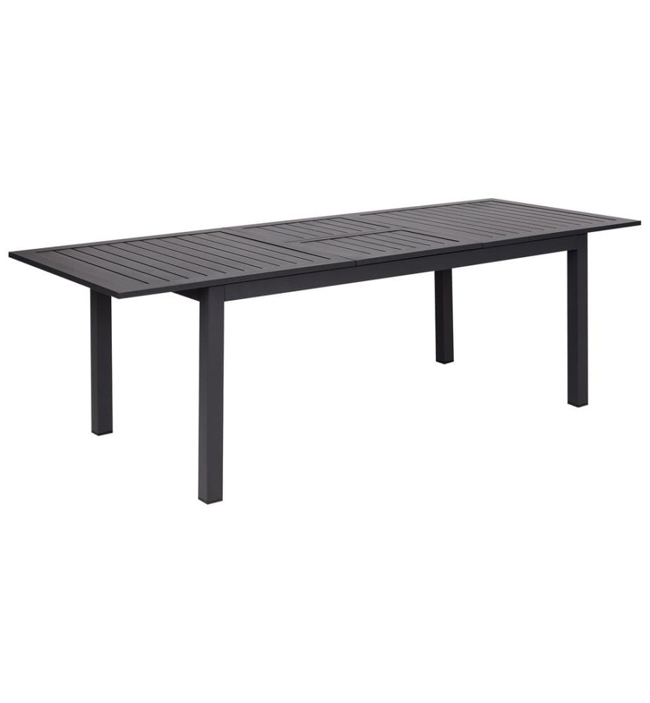 Table de salle à manger de jardin extensible SKALOMA 180/240 cm 90 cm Métal Gris foncé