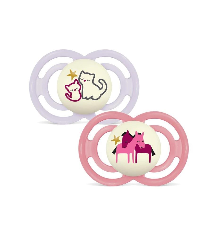 MAM - Sucette Perfect Night, 2 pcs. 6-16 m, Fille
