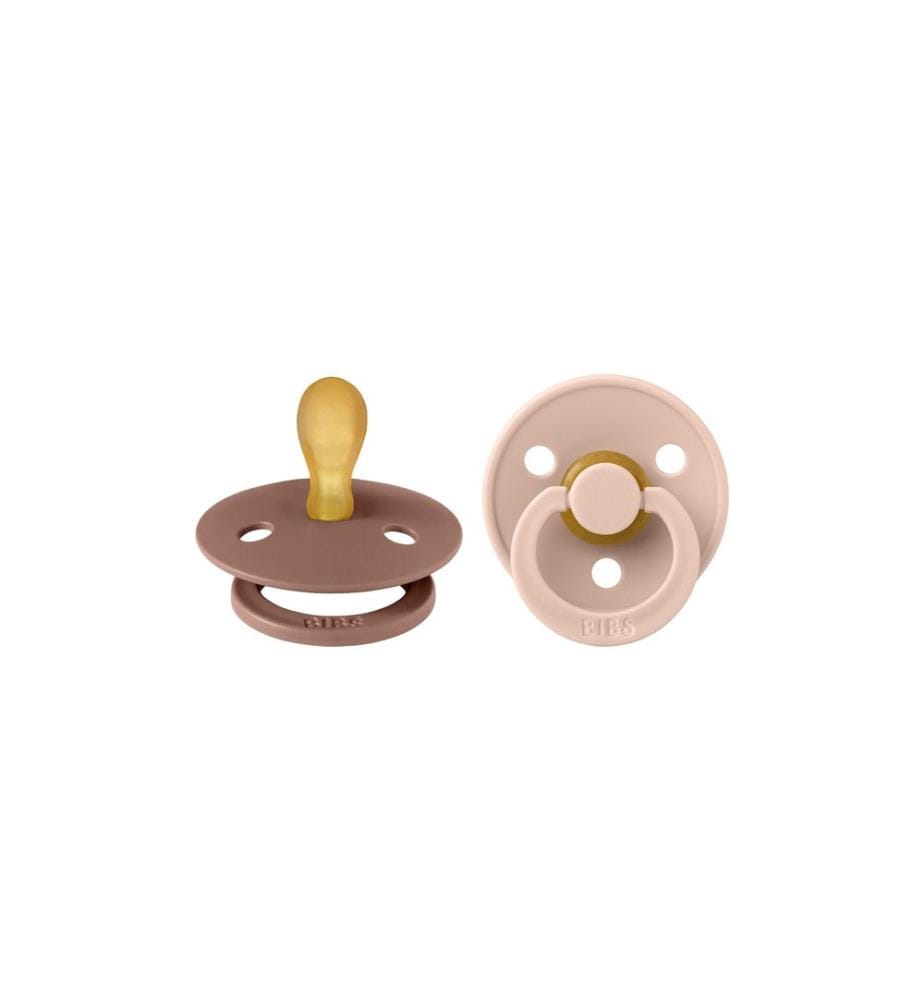 Bibs - Tétines symétrique latex set de 2 Woodchuck/Blush 0-6 mois