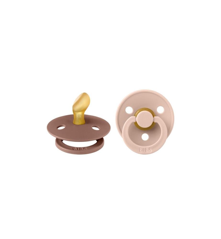 Bibs - Tétines latex anatomique set de 2 Woodchuck/Blush 0-6 mois